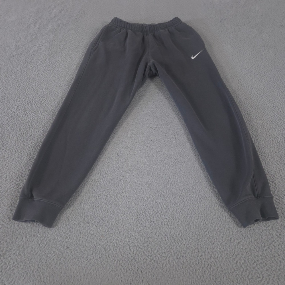 Nike Sweatpants Mens Small Grey Team Club Training‎ Joggers Fleece Tapered Leg